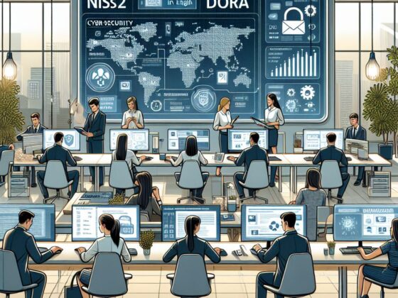 Illustration des nouvelles réglementations NIS2 et DORA en cybersécurité pour les entreprises européennes